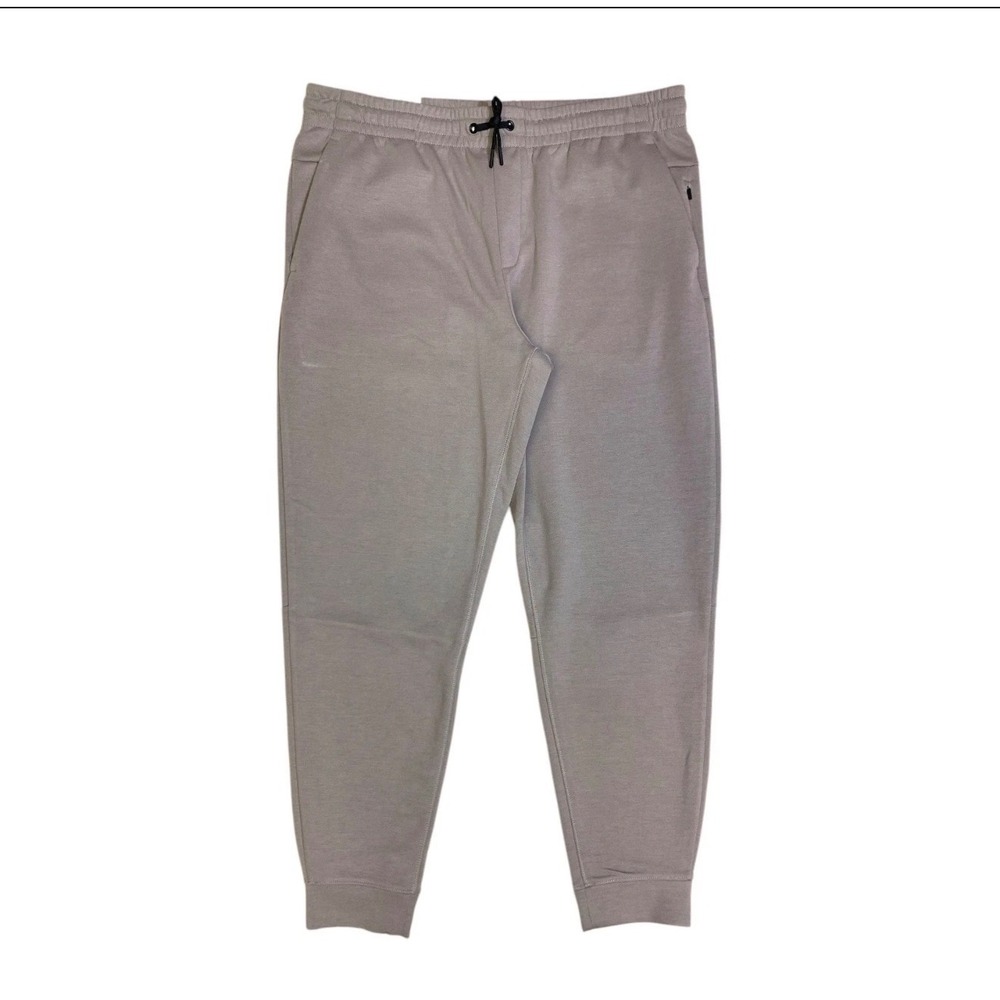 Members Mark Mens Active Jogger Khaki Double Knit Stretch Pants‎ XL New